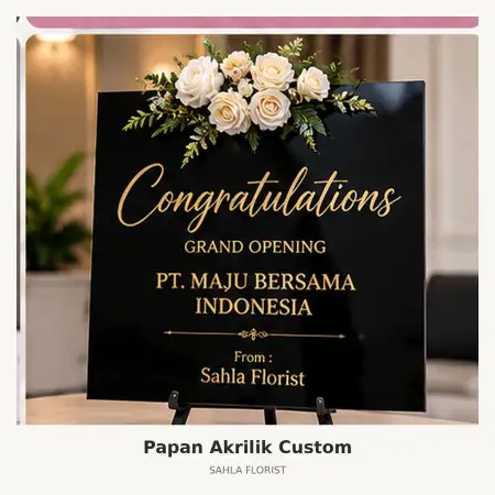 Papan Bunga Akrilik Aston Kartika Grogol